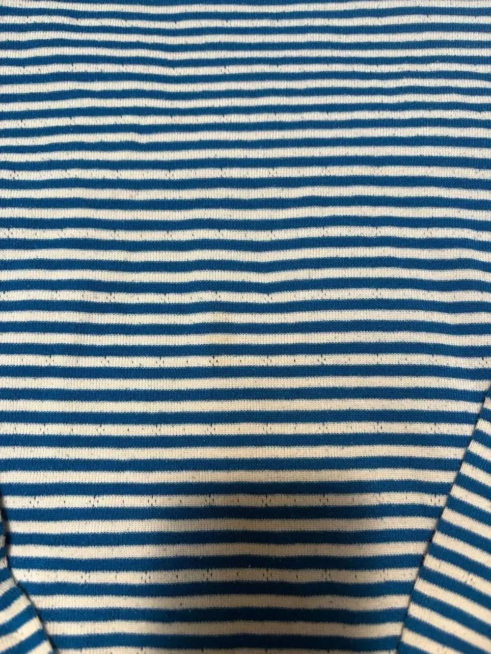 Mini Boden Girls Long Sleeve Striped Crewneck Shirt with Lace Trim, Size 11-12Y